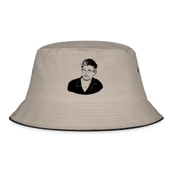 Edward Snowden - Bucket Hat - khaki/black - Front