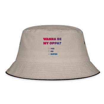 Wanna be my Oppa - Bob - kaki/noir - Devant