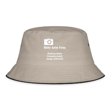 DSGVO1 Datenschutz - Bucket Hat - Khaki/Schwarz - Vorne