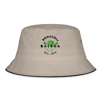 Brokkoli Balboa - Bucket Hat - Khaki/Schwarz - Vorne