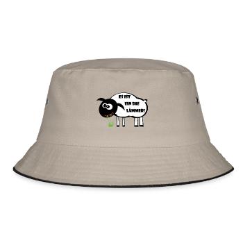 It's a dilemma! Lamb gift idea - Bucket Hat - khaki/black - Front