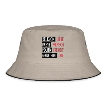 Statement - No separation or splitting - Bucket Hat - khaki/black - Front