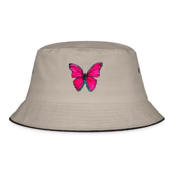Papillon rose - Bob - kaki/noir - Devant