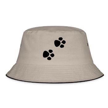 Paws - Bucket Hat - khaki/black - Front