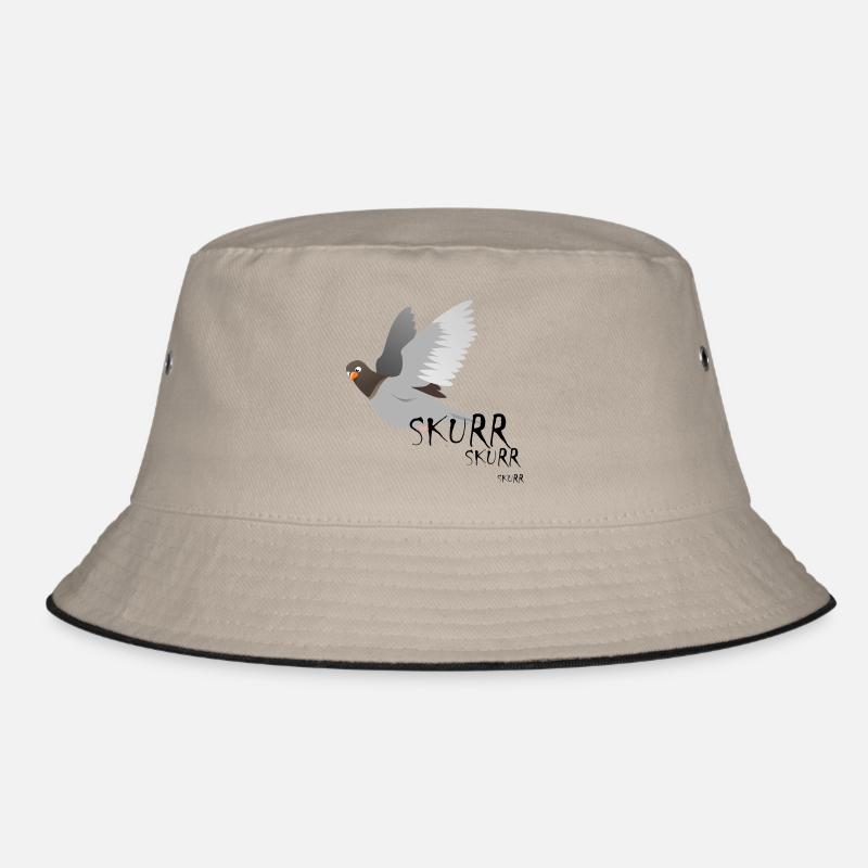 taube - Bucket Hat - Khaki/Schwarz