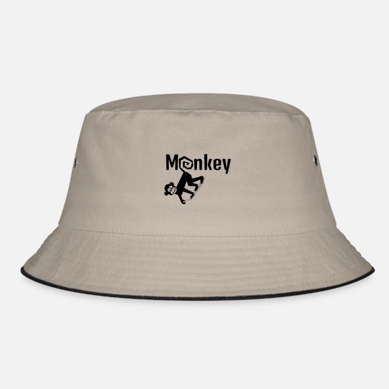 Affe - Bucket Hat - Khaki/Schwarz