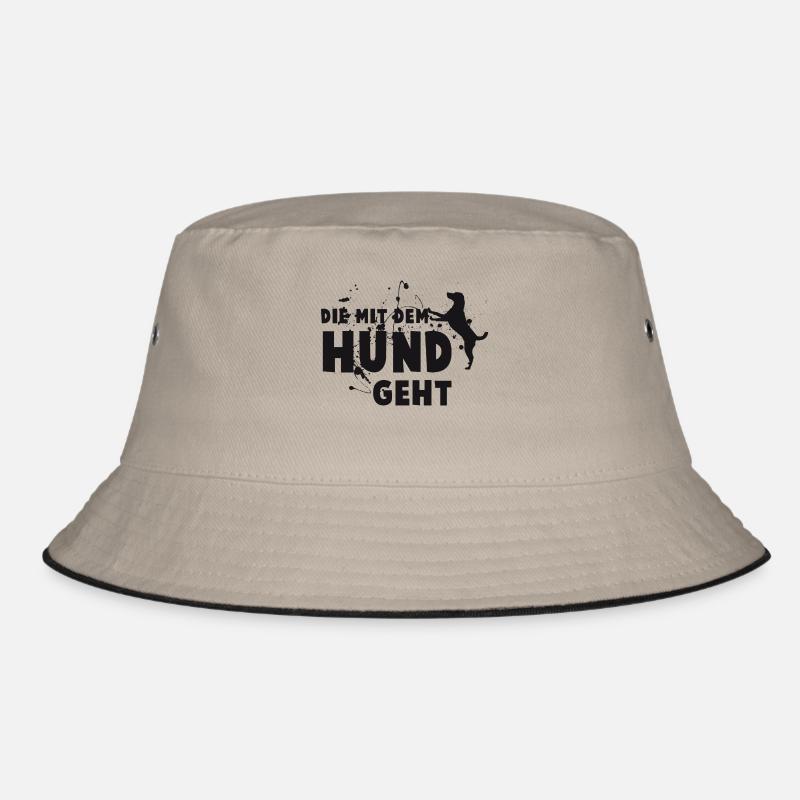 Die mit dem Hund geht - Statement Bucket Hat