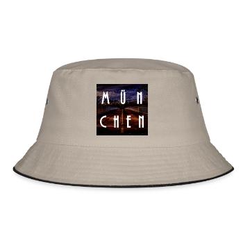 München - Bucket Hat - Khaki/Schwarz - Vorne