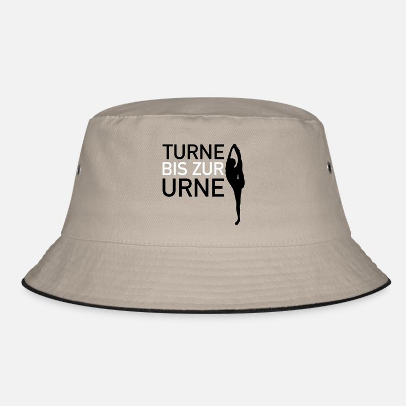 Turne bis zur Urne - Bucket Hat - Khaki/Schwarz