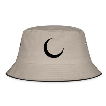 crescent - Bucket Hat - khaki/black - Front