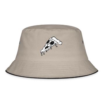 Pizza - Bucket Hat - khaki/black - Front