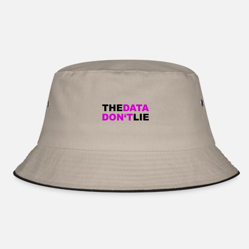Data Datenschutz DSGVO Geschenk - Bucket Hat - Khaki/Schwarz
