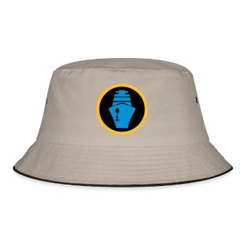 Ship | Cruise | Ferry - Bucket Hat - khaki/black - Front