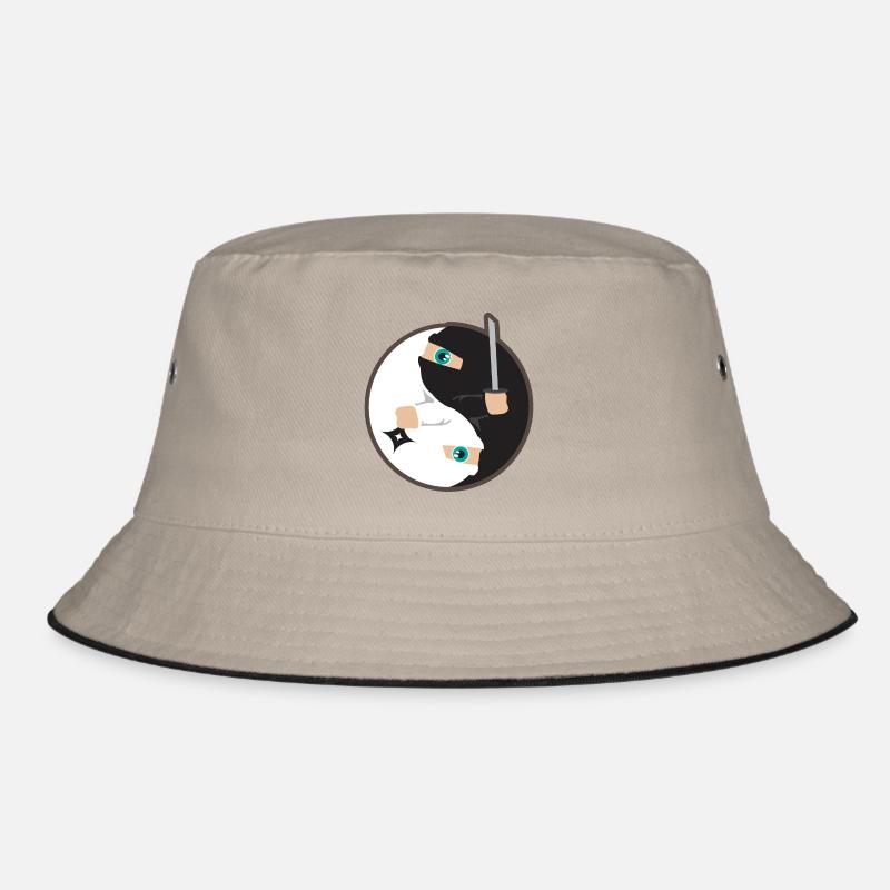 Yin Yang Ninja Tag und Nacht - Geschenkidee Bucket Hat