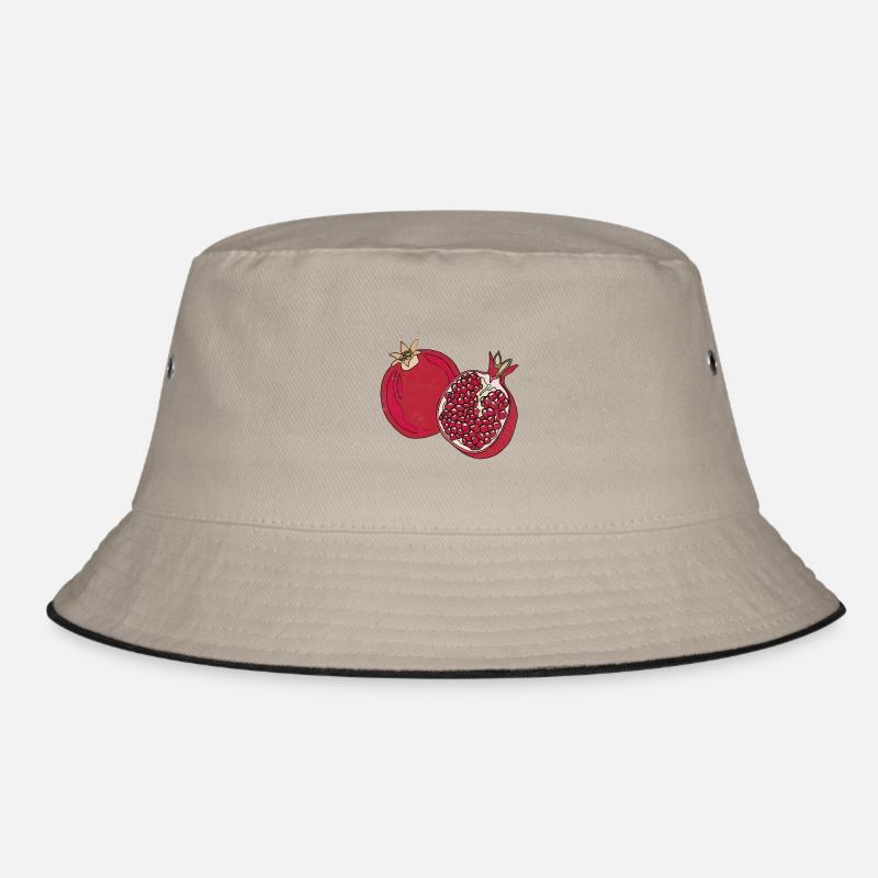 Grapefruit Sommer Frucht Lecker Spaß Geschenk - Bucket Hat - Khaki/Schwarz