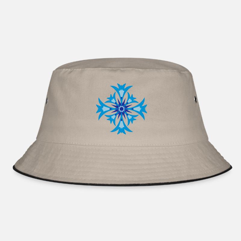 Une fleur stylisée de bleuet Bob
