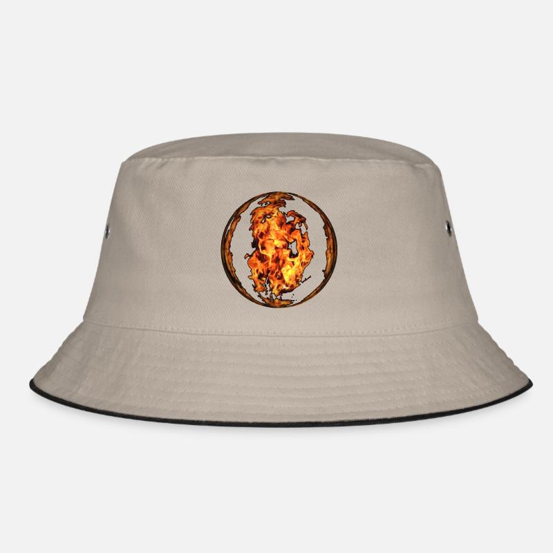 Fire Glass Ball Bucket Hat
