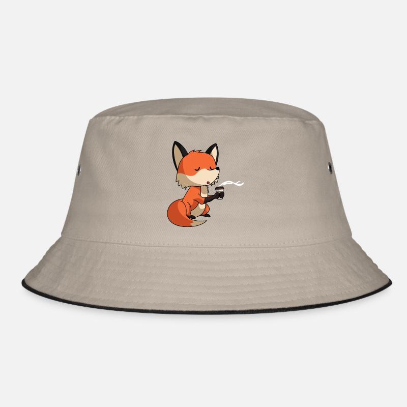Fuchs mit Kaffee Bucket Hat