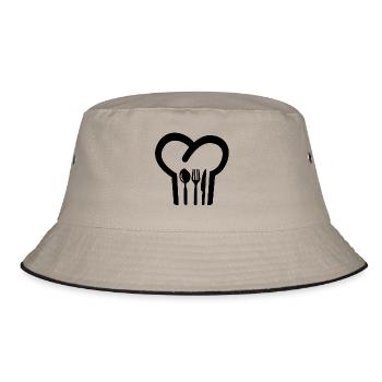 chef's Hat - Bucket Hat - khaki/black - Front