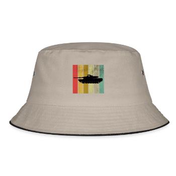 Panzer - Bucket Hat - Khaki/Schwarz - Vorne