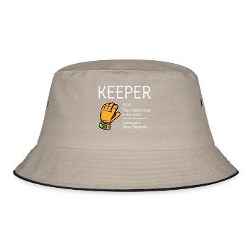 Goalie Description Goalkeeper Definition Synonym - Bucket Hat - khaki/black - Front