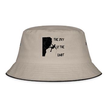 The sky is the limit - Bucket Hat - khaki/black - Front