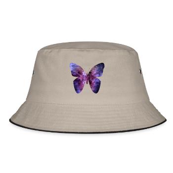 Purple Butterfly - Bucket Hat - khaki/black - Front