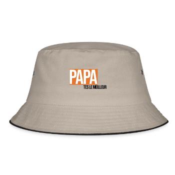 papa tu es le meilleur - Bob - kaki/noir - Devant