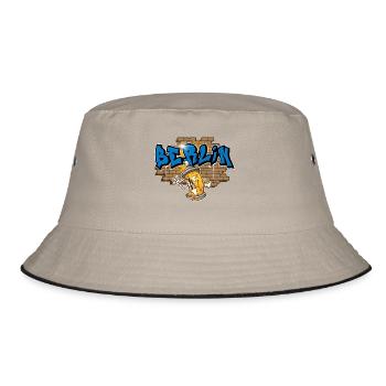 Berlin graffiti - Bucket Hat - khaki/black - Front