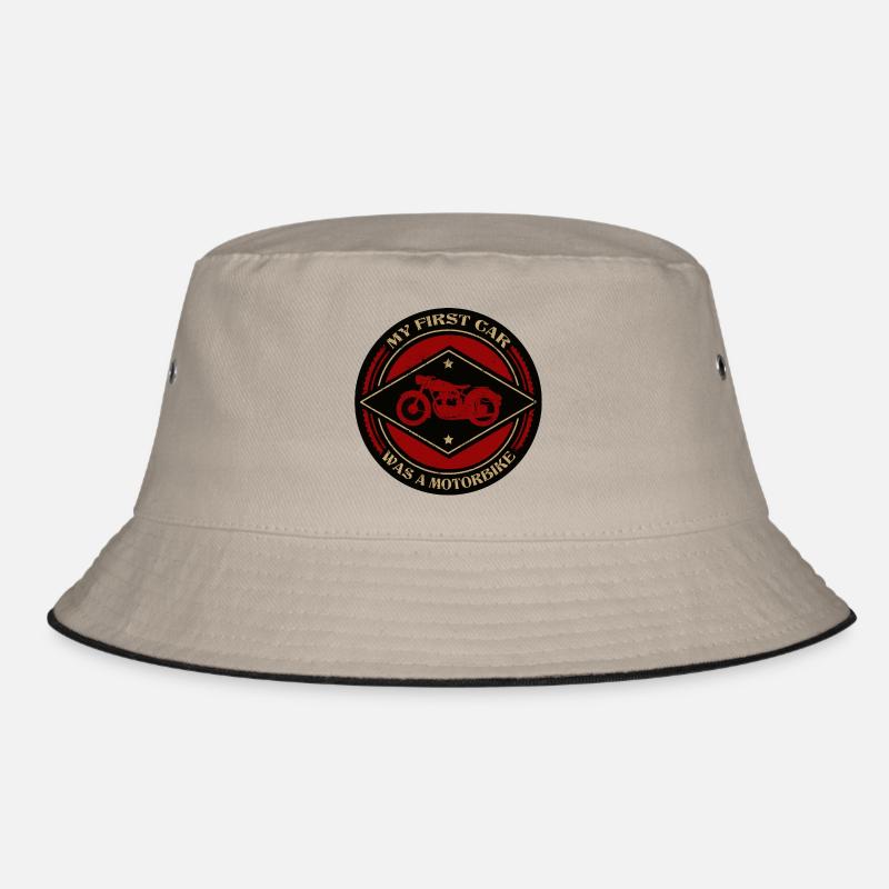 Motorcycle - Bucket Hat - khaki/black