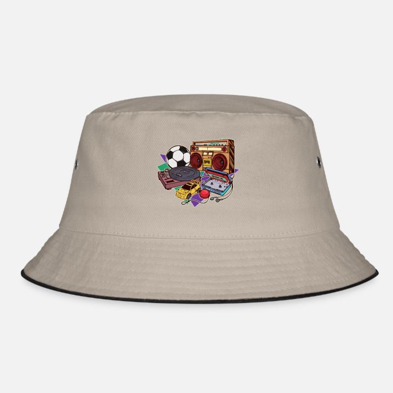 Retro Vintage Old School Style Bucket Hat