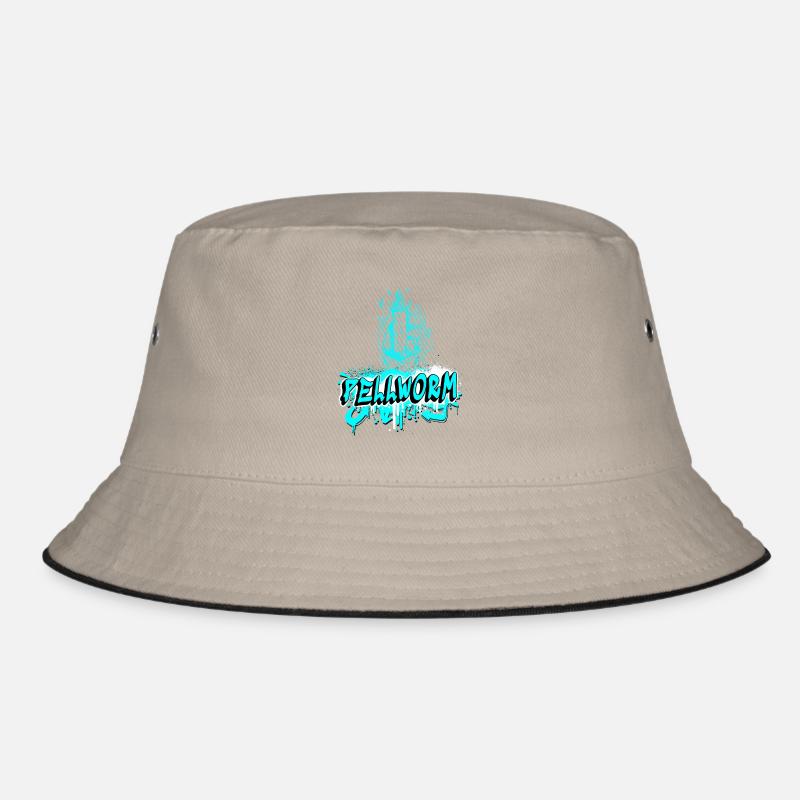 Pellworm Leuchtturm Graffiti Design Bucket Hat