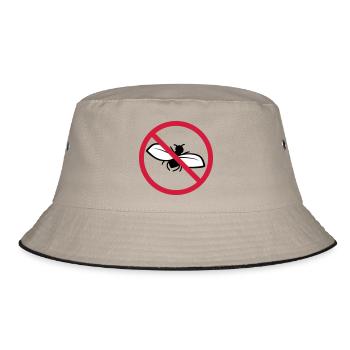 Fly Forbidden Shield - Bucket Hat - khaki/black - Front