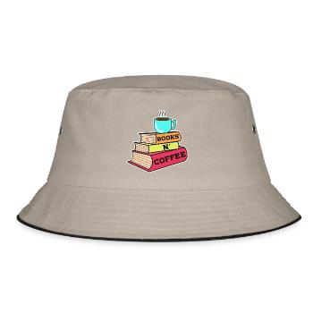 Caffeine Coffee Drinking Statement Coffee Lovers - Bucket Hat - khaki/black - Front