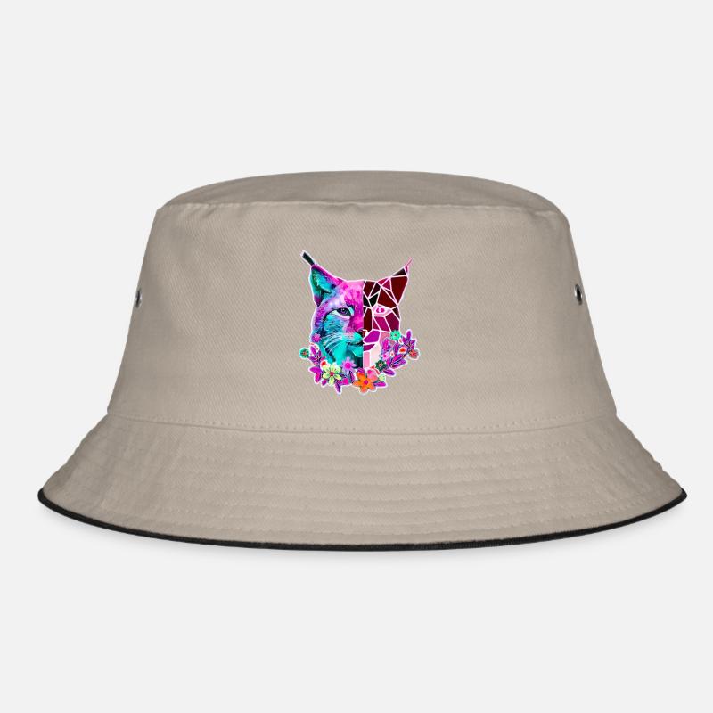 Luchs Katze Sommer Farben Bucket Hat