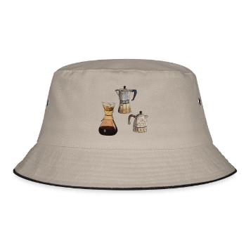 3x cafetières café Elexier de la vie - Bob - kaki/noir - Devant