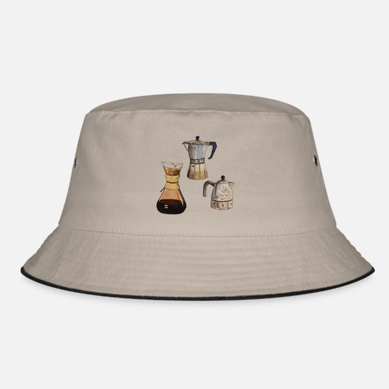 3x Kaffekannen Kaffee Elexier des Lebens Bucket Hat