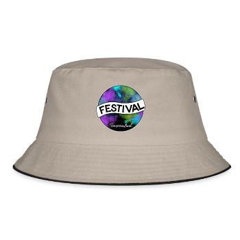 Festival Tomorrowland - Bucket Hat - Khaki/Schwarz - Vorne