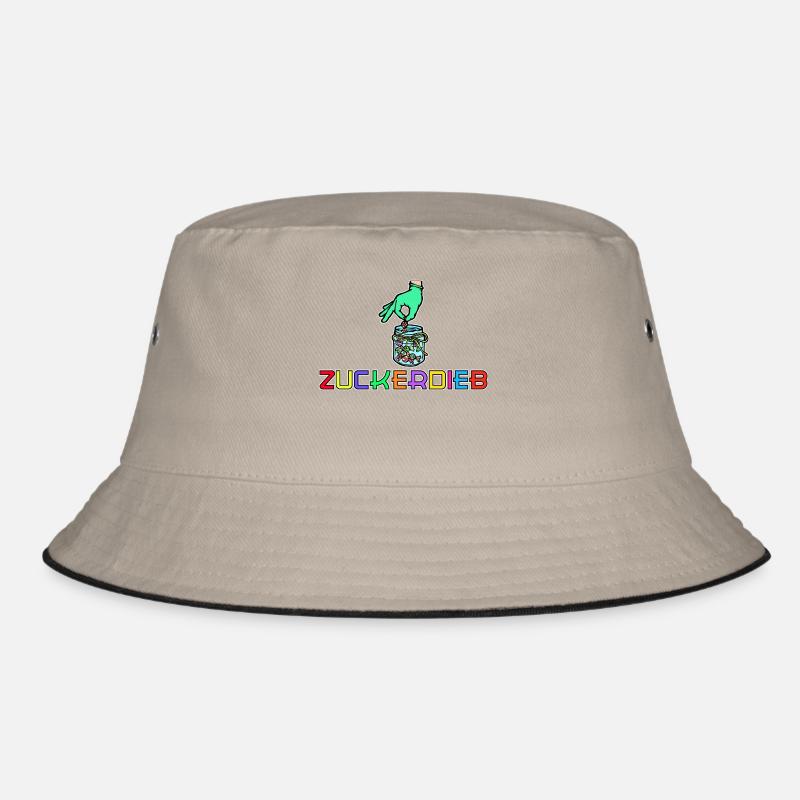 Süßigkeiten Naschkatzen Statement Lecker Bonbon Bucket Hat