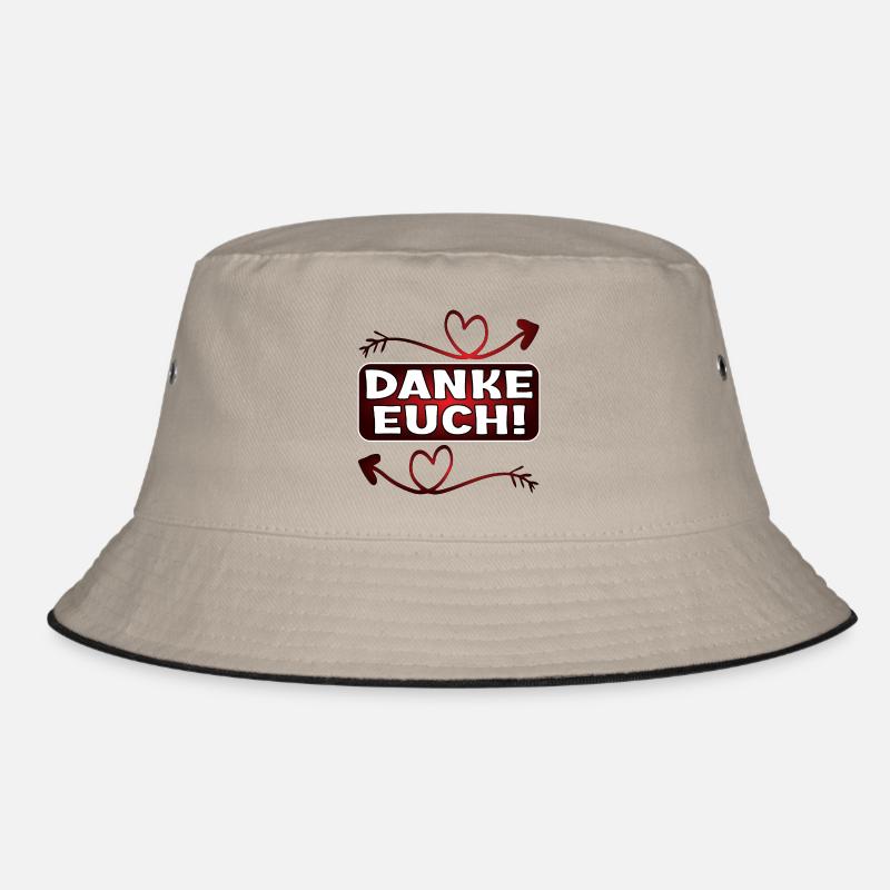 Dankeschön Geschenke - DANKE EUCH SPRÜCHE Bucket Hat
