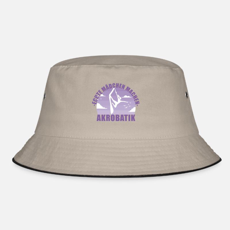 Echte Mädchen machen Akrobatik! Geschenk Bucket Hat