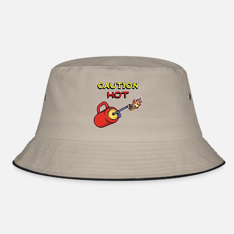 Fire Fire Brigade Fire Protection Statement Burning Bucket Hat