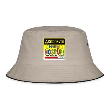 LAST MINUTE KOSTÜM - KARNEVAL FASCHING - Bucket Hat - Khaki/Schwarz - Vorne