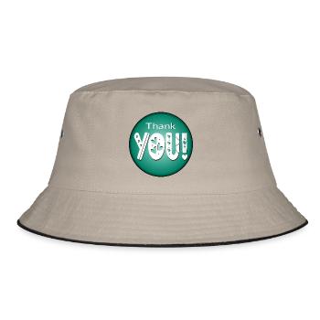 Danke - DANKBAR DANKE - BEZIEHUNG - Bucket Hat - Khaki/Schwarz - Vorne