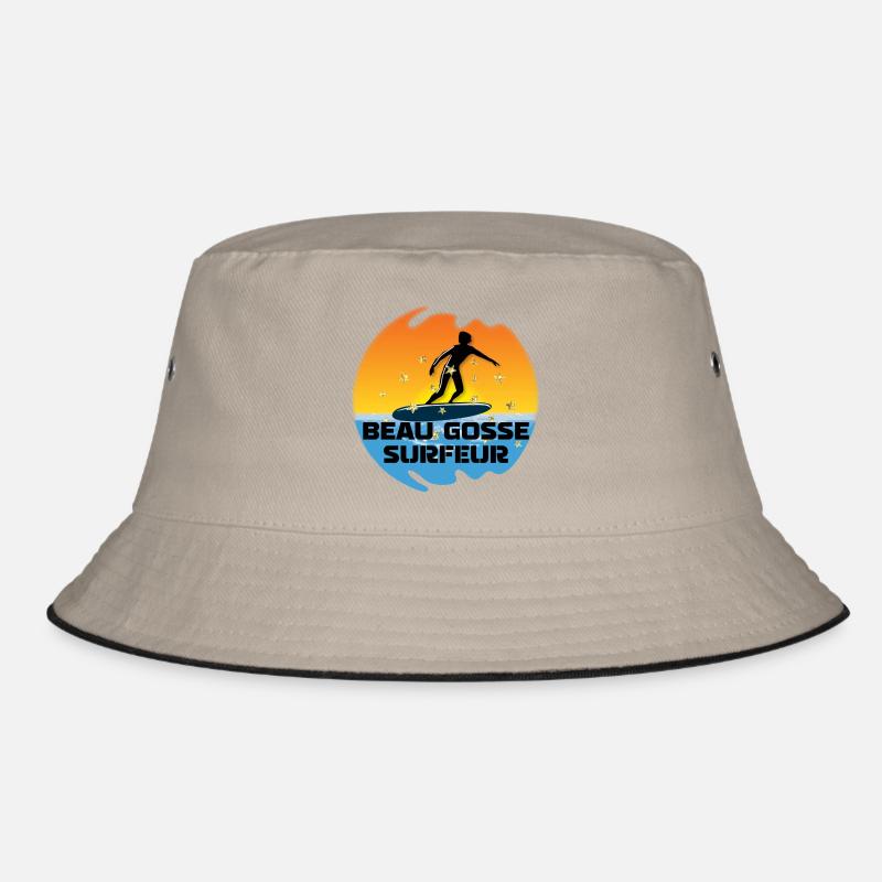 beau gosse surfeur soleil dégradé océan Bob