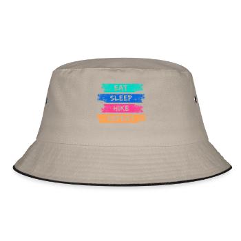 Mountain Hike Statement Hiking Hike Nature - Bucket Hat - khaki/black - Front
