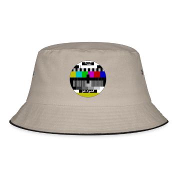 Test pattern arabic - Bucket Hat - khaki/black - Front