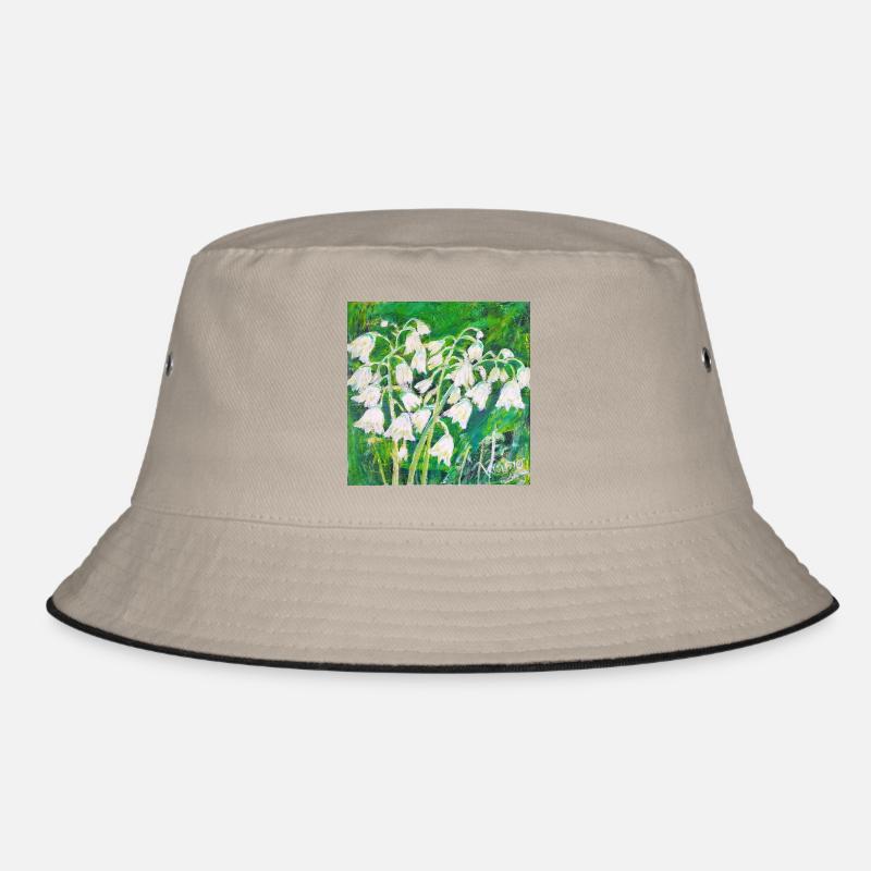 Muguet de style impressionniste - Bob - kaki/noir