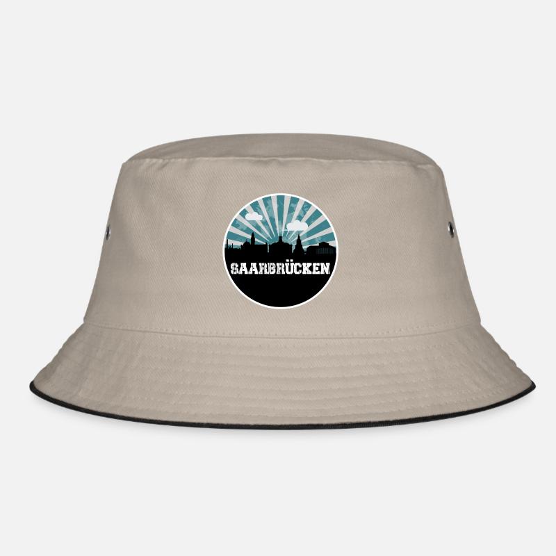 Saarbrücken Blue Hour Skyline Bucket Hat