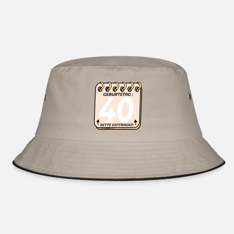 40. Geburtstag - Geburtstagsliste VIERZIG Bucket Hat